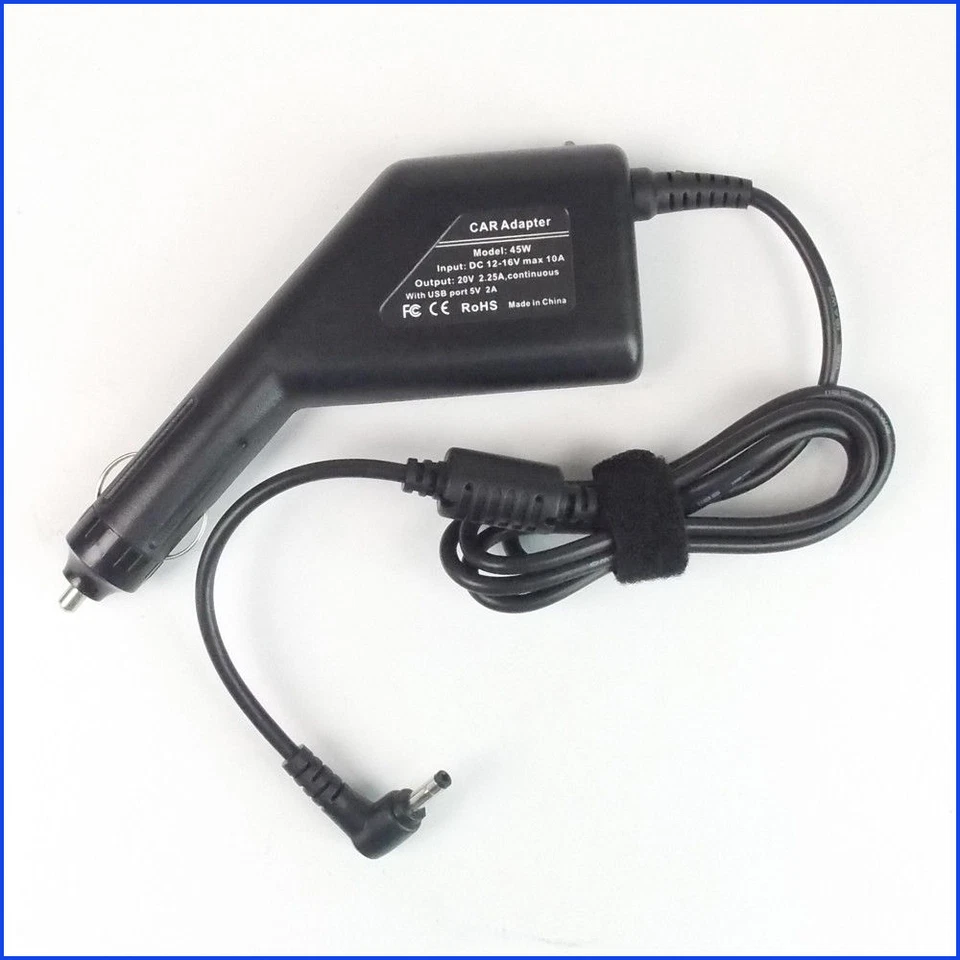 Adaptador Cargador Coche 45W 20v 2.25A DC para Portátil Lenovo Yoga 710-11ISK 80TX Foto 1 de 4