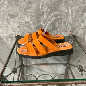Arche Orange Nubuck Suede Sandals Mules comfort Size Eur 36 us size 6 * - Picture 1 of 15