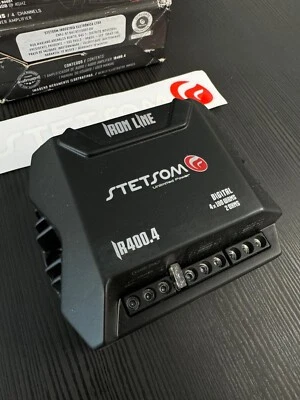 Refurbished Stetsom IR 400.4 2 Ohms 4 Channels Amplifier 400 Watts Iron LINE