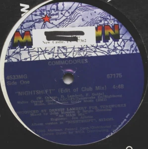 COMMODORES NIGHTSHIFT CLUB MIX / INSTRUMENTAL 12" VINYL RECORD *QUICK SHIP* VG++ - Picture 1 of 2