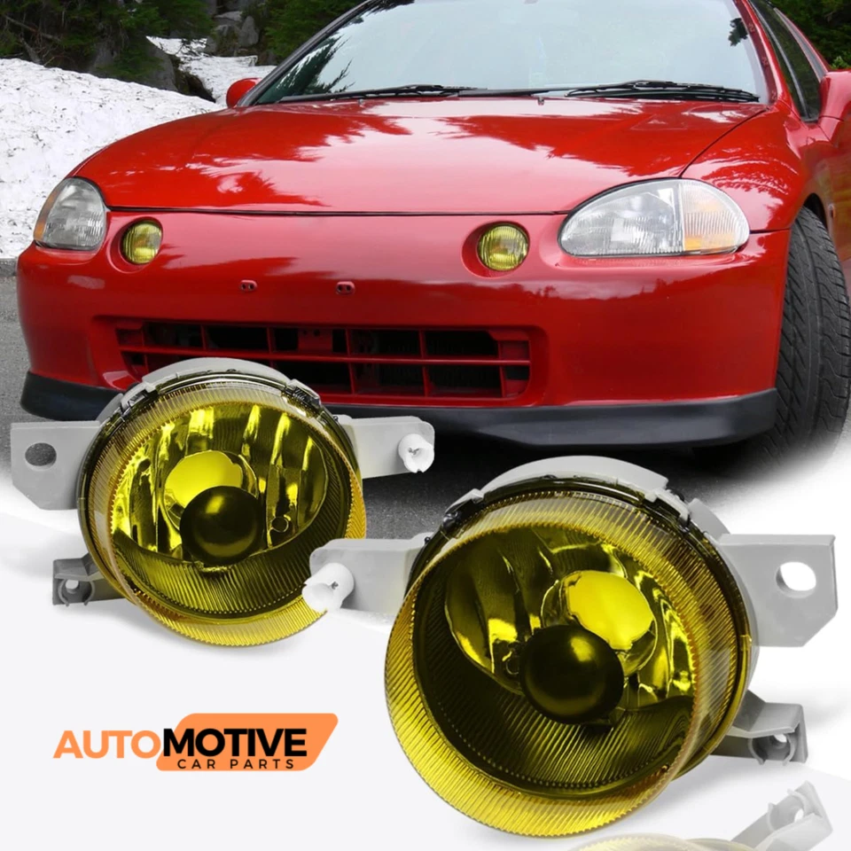 Luz antiniebla amarilla izquierda+derecha para parachoques delantero Honda Civic Del Sol 93-97 Foto 1 de 4