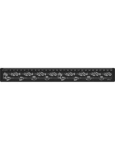 30cm Music Ruler Black with White Manuscript - Picture 1 of 1