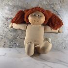 VINTAGE CABBAGE PATCH KIDS RED HAIR GREEN EYES STUFFED GIRL DOLL 1982 - FLAWS