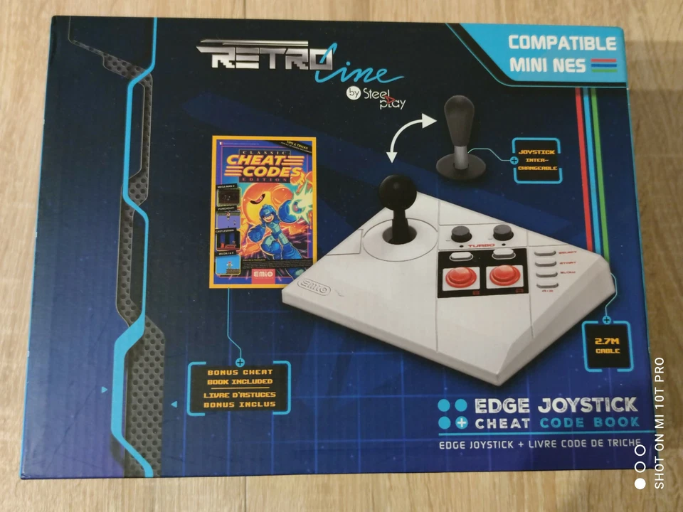 Steelplay Retro Edge Joystick Mini Nintendo NES + Code Book - Image 1 of 2