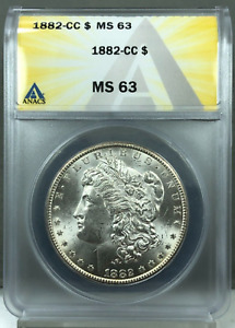 1882-CC $1 Morgan Silver Dollar CARSON CITY ~ ANACS MS63