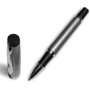 Pluma Rollerball Gripper - Plateada con Empuñadura Antideslizante (pluma económica) - Imagen 1 de 9