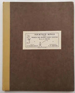Fourteen Songs When We Were Very Young Winnie Pooh Bear Piano Vocal Sheet Music - Picture 1 of 3