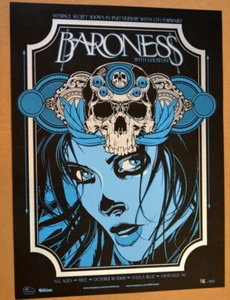 BARONESS - 2009 - POSTER - STELLA BLUE - ASHVILLE - MYSPACE SECRETSHOW - BAIZLEY - Bild 1 von 4