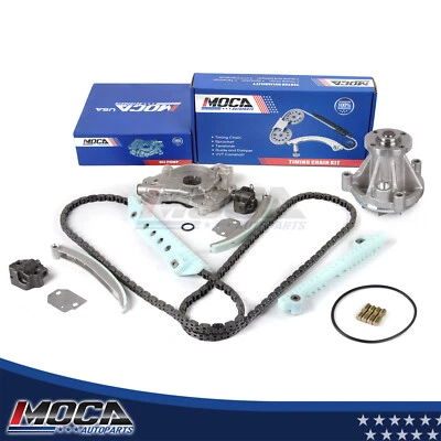 Kit de bomba de agua de aceite de cadena de distribución para Ford Crown Victoria Mercury 2001-2003 4,6 L Foto 1 de 4