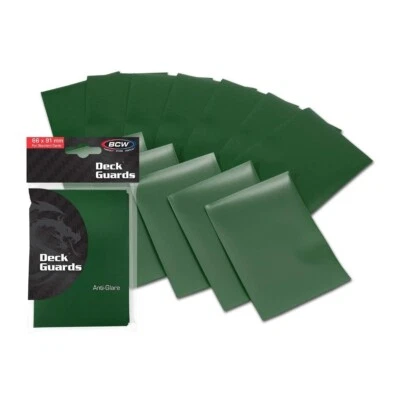 1000 BCW Deck Guards Green Matte Anti-Glare for Standard Card Sleeves Protection - Image 1 of 3