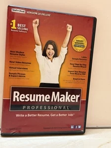 Resume Maker Professional Deluxe 20 PC NEW! - Picture 1 of 3