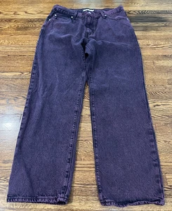 Levi's Jeans Men 32 (34) Baggy 94 Straight Loose Purple Acid Relaxed Retro Denim - Picture 1 of 9