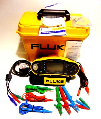 FLUKE 1652 Multifunction Tester + Leads Probes Case *Calibrated 12 months* - Image 1 of 3