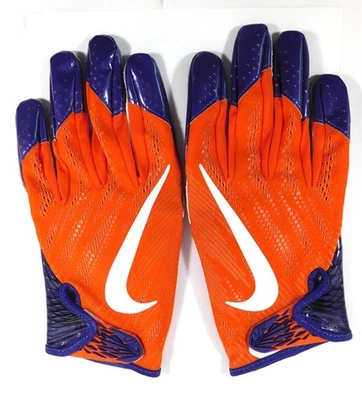 Clemson Tigers Team Issue Nike Vapor Knit 2 Orange/Purple Size 3XL Gloves PGF495 - Image 1 of 3