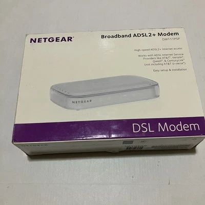Netgear Broadband DM111PSP-100NAS Wired Single Ethernet Port ADSL2 Plus Modem - Image 1 of 4