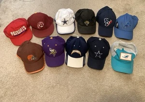 NFL Lot Of 11 SnapBack Fitted Hats Caps 47 new Era Vintage Modern - Picture 1 of 5