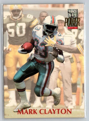 1992 Pro Set Power #183 Mark Clayton - Image 1 of 2