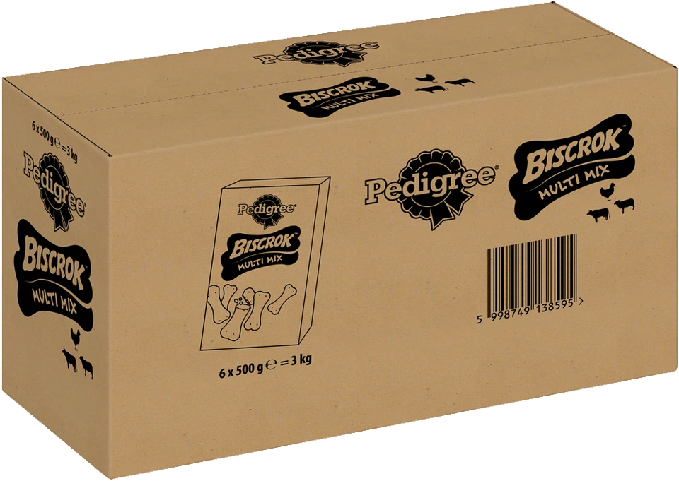 Pedigree Biscrok Multi Mix - 6 x 500g