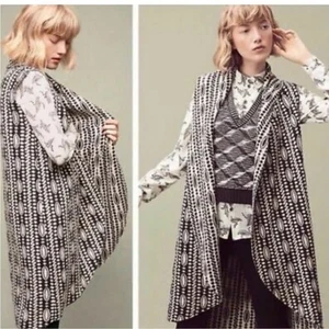 MOTH For Anthropologie gefilzte Wollmischung vorne offen Pullover Weste Größe P XS/S - Bild 1 von 8