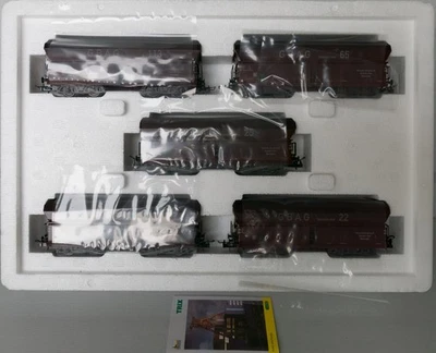 TRIX H0 23993 5er Güterwagen-Set "Kohlentransport", Epoche III - IV, unbespielt - Bild 1 von 4