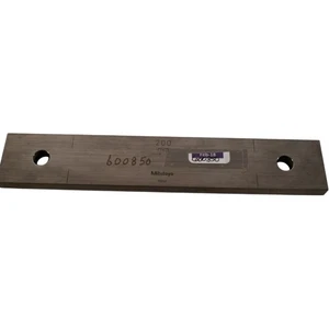 Mitutoyo 950121 200mm Rectangular Steel Gage Block Inspection Standard - Picture 1 of 5