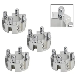 Golf Carts Wheel Spacers Kit With Lug Nuts 2 Inch Silver For Yamaha Club Car - Picture 1 of 12