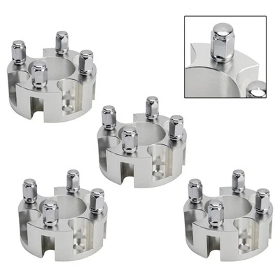 Golf Carts Wheel Spacers Kit With Lug Nuts 2 Inch Silver For Yamaha Club Car - Image 1 of 4