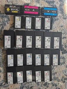 HP OEM 950XL,950,951,951XL,933 &933XLX  EMPTY Cartridges 24 Total Refill Recycle - Picture 1 of 2