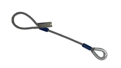 Kennedy Wire Rope & Sling Co. 5/8" x 16' Galvanized Single Leg Wire Rope Slin... - Image 1 of 3