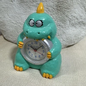 Godzilla Gurugon Analog Alarm Talking Clock - Runs in Circles saying "STOP ME"! - Picture 1 of 3