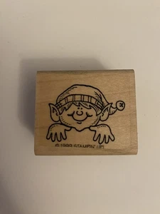 Stampin Up! Elf Wood Mounted Rubber Stamp RS77 - Picture 1 of 3