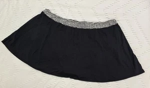 COCO Reef Plus Size 2X Black With Polka Dot Swim SKIRT Bottom W/ Built-In Brief - Picture 1 of 10
