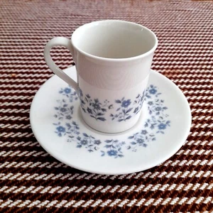 Royal Doulton Translucent China 'Galaxy' Demitasse Coffee Cup & Saucer Set - VGC - Picture 1 of 8