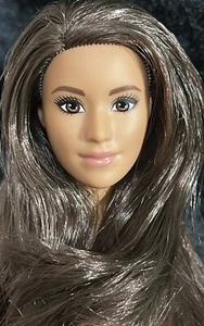 Brunette /Brown Eyes-Mattel Barbie Doll-Beach Feet-Nude for OOAK - Picture 1 of 4