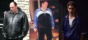 The Sopranos James Gandolfini Christopher Moltisanti Tracksuit & Leather Jacket - Picture 1 of 57
