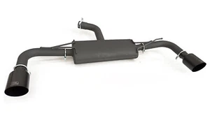 VW Golf 7.5 GTI LOOK Doppio Scarico Sportivo O 100 mm con terminali neri - Picture 1 of 6