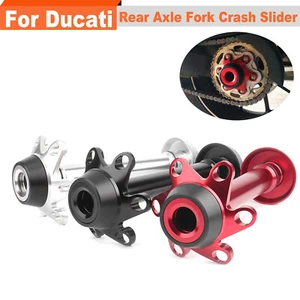 Rear Axle Fork Crash Slider For Ducati Diavel Monster 1200 1299/1199 Panigale - Picture 1 of 17