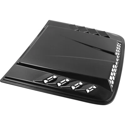 Car Front Flow Air Intake Outlet Hood Scoop Vent Cover Glossy Black Universal - Image 1 of 4