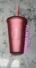2022 Starbucks Soft Touch Pink Lemonade Jelly Studded 16 Oz Tumbler Valentines