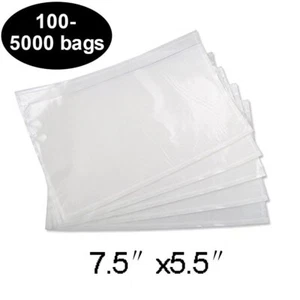 100-5000 bolsas lista de embalaje 7,5x5,5 sobres cerrados adhesivo etiqueta de envío - Imagen 1 de 7