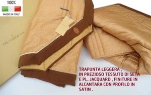 Trussardi Couette Double en Soie Travaillé Jacquard Finition En Alcantara - Bild 1 von 11