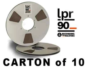 LOT OF (10) LPR90 RTM PYRAL RMG RMGI TAPE REEL TO REEL 1/4" X 3600' 10.5" METAL - Picture 1 of 3