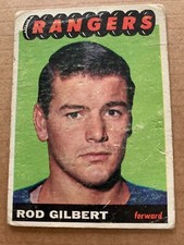1965-66 O-PEE-CHEE #91 Rod Gilbert New York Rangers NHL Hockey Card Filler