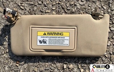 Parasol lado del conductor Honda Accord LH beige iluminado/tostado parasol OEM 08-12 Foto 1 de 3