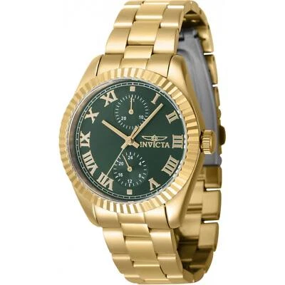 Invicta Women's Watch Specialty Quartz Green Dial Yellow Gold Bracelet 47444 - Image 1 of 2