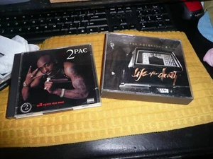 Rap Cd 2Pac All Eyez On Me and Biggie Life AfterDeath Hip Hop Double Cds - Imagen 1 de 7