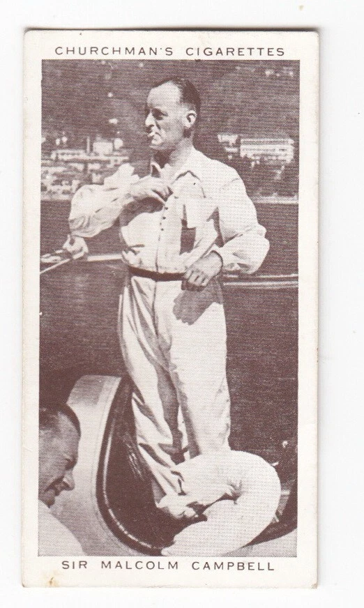 Vintage 1939 Racing Card of SIR MALCOLM CAMPBELL - Image 1 of 1