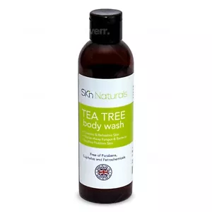 TEA TREE ANTIBACTERIAL SHOWER GEL, NATURAL ANTIFUNGAL BATH & BODY WASH FOR SKIN - Picture 1 of 24