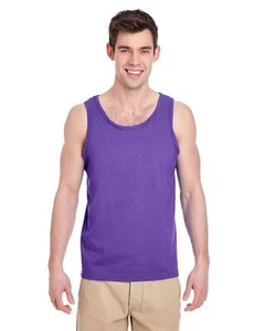 Gildan Adult Heavy Cotton 5.3 oz. Preshrunk Jersey Knit Tank Top G520 XS-3XL - Picture 1 of 47