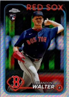 2024 Topps Chrome Brandon Walter Rookie Boston Red Sox #254 Refractor - Image 1 of 2